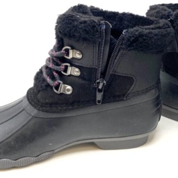 Sperry Alpine STK166416 Winter Snow Rain Saltwater Black Lace Up Women's Size 5 - Picture 8 of 9